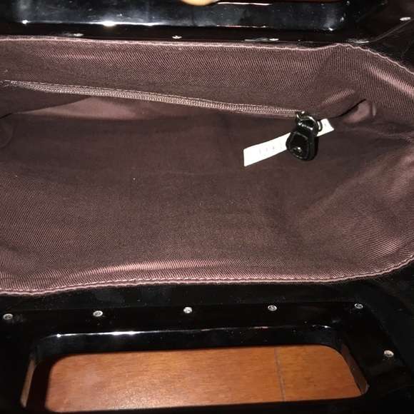 French Connection black vegan patent leather bag - Picture 7 of 8